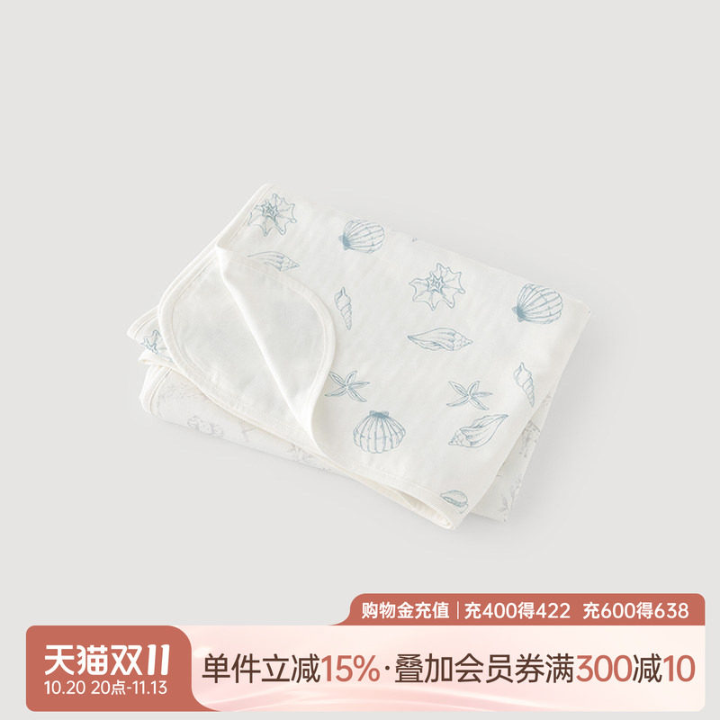乖奇熊宝宝竹纤维空调被纱布四季儿童午睡婴幼儿园小被子抑菌春秋