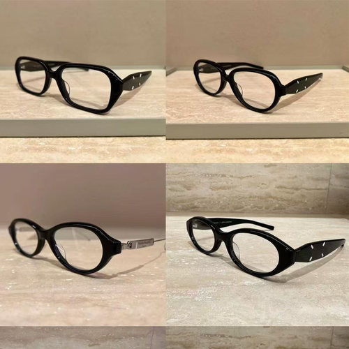 马吉拉联名GM眼镜框黑框素颜镜