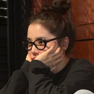 小香眼镜框女近视眼镜架男防蓝光变色镜大脸显瘦黑框素颜镜CH3466