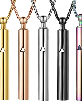 新款镂空呼吸口哨瑜伽冥想项链