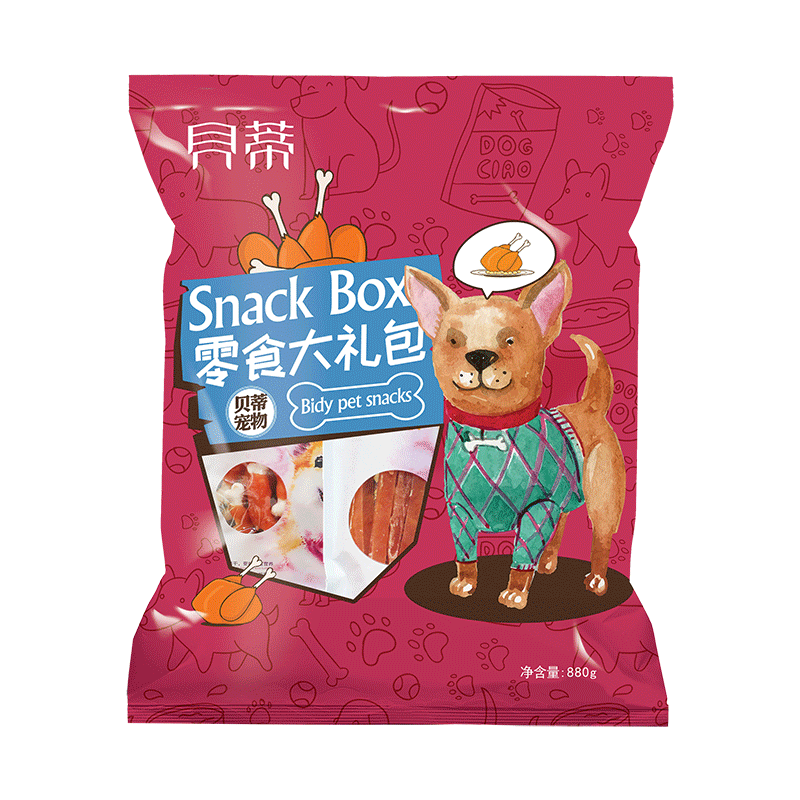 淘金币大额抵贝蒂狗零食大礼包鸡胸牛肉干泰迪金毛宠物磨牙棒860g