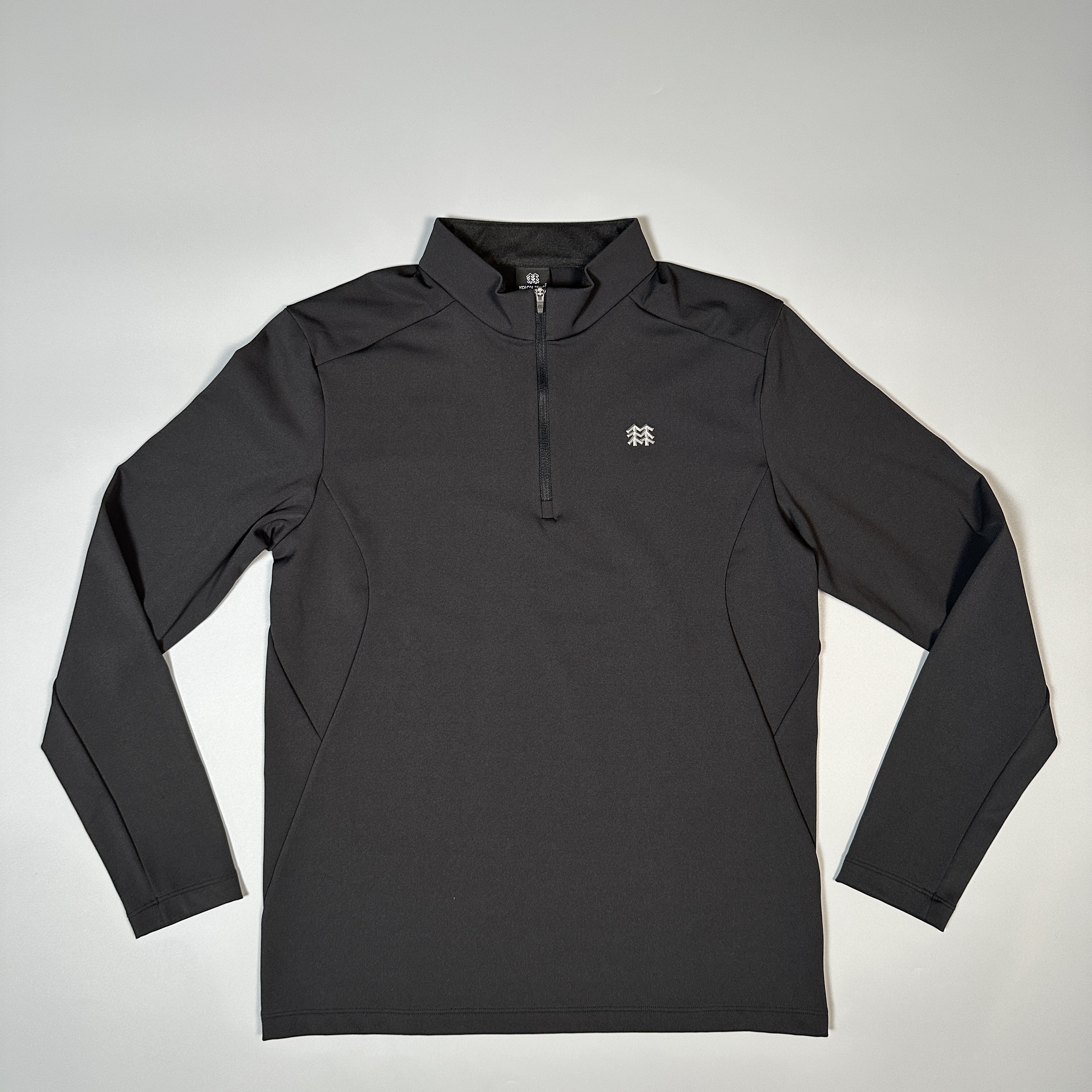 KOLON SPORT可隆经典款秋冬款户外休闲运动半拉链长袖T恤男女同款