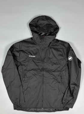 MAMMUT猛犸象Convey WB 超薄防泼水皮肤衣DWR防风衣连帽外套男款