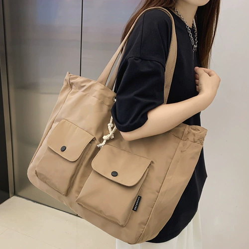 Универсальная сумка на одно плечо, нейлоновая вместительная и большая сумка через плечо, коллекция 2022, подходит для студента