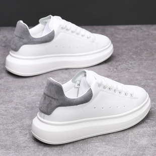 厚底内增高男女老爹鞋 麦昆小白鞋 春秋真皮爆款 流行女鞋 女2020新款