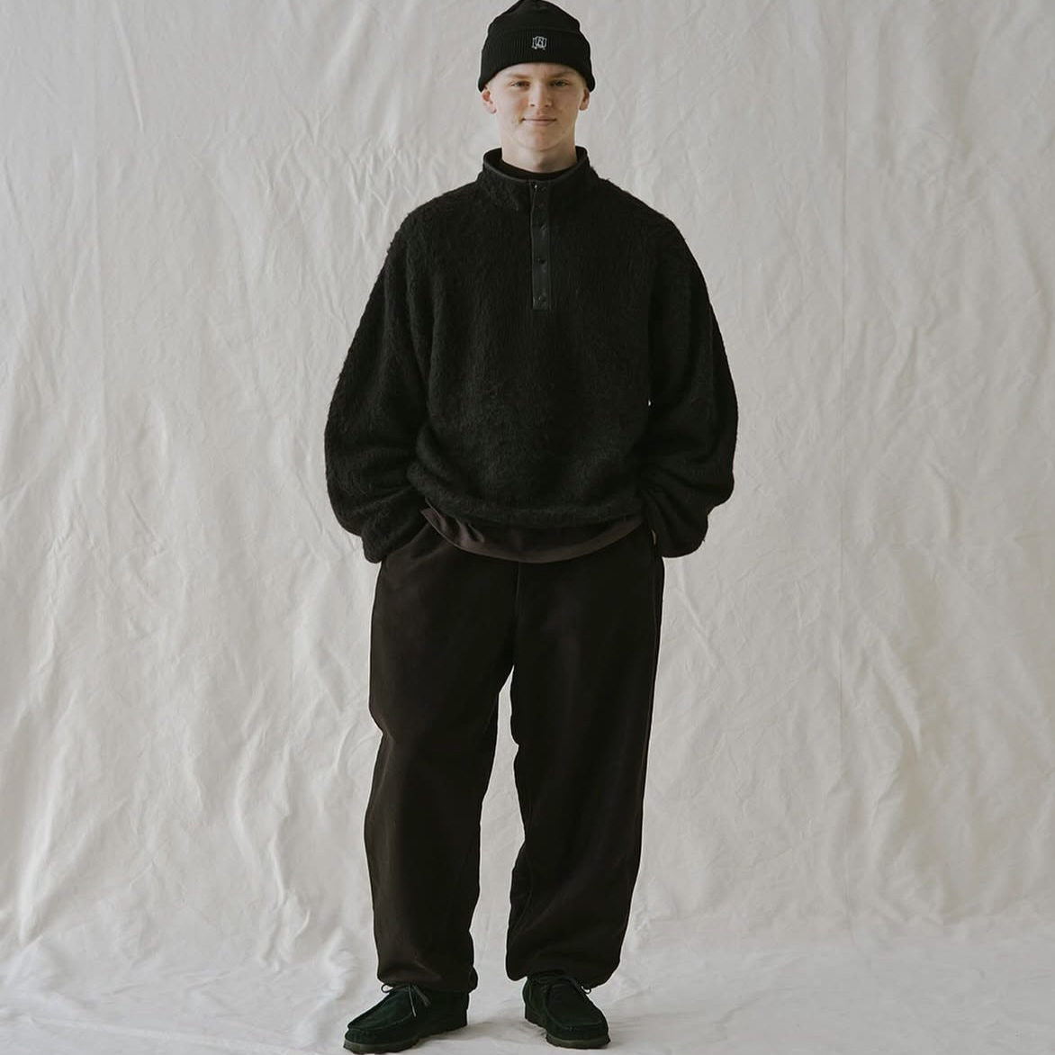 NANA马海毛羊毛混纺宽松毛衣