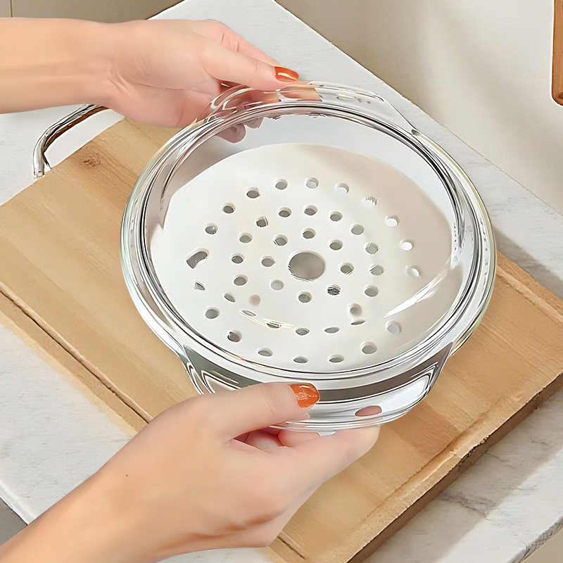 微波炉加热专用碗带陶瓷蒸盘