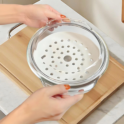 微波炉加热专用碗带陶瓷蒸盘