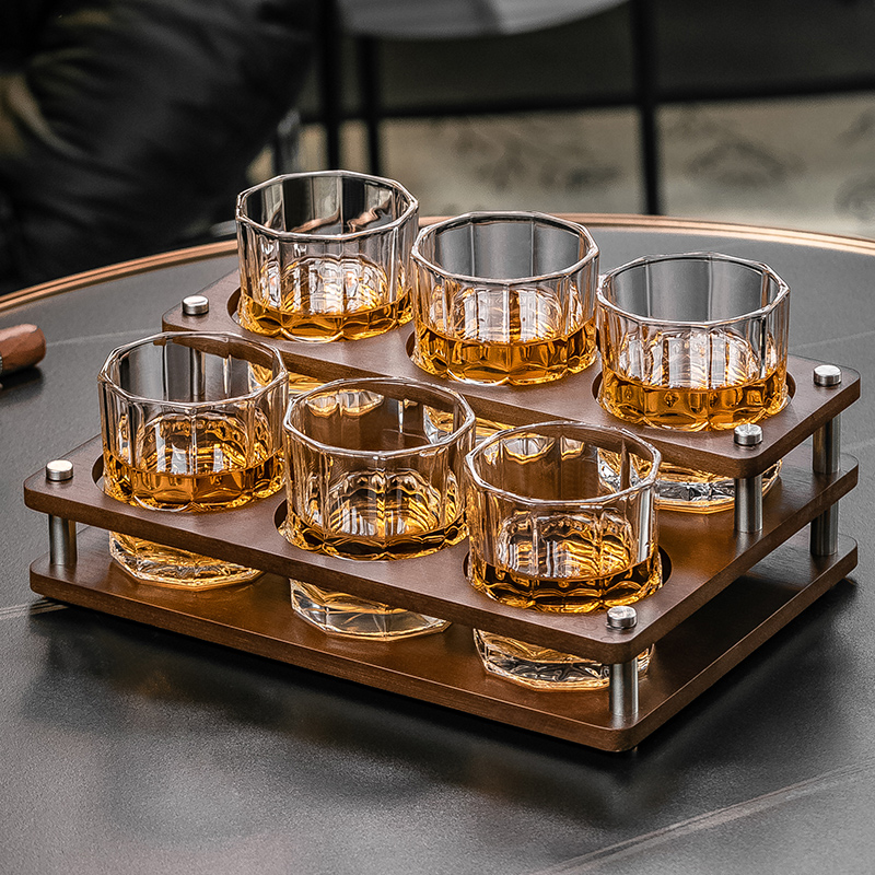 水晶玻璃古典酒具套装杯子高端