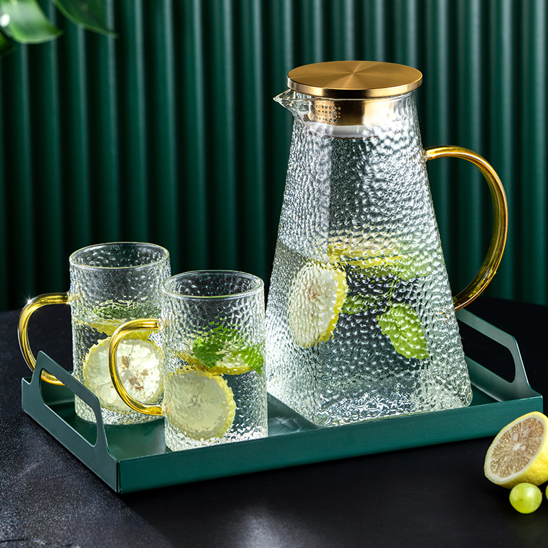 水壶轻奢锤纹家用耐高温可装