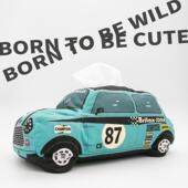 捕梦岛宝马mini迷你车载收纳面巾纸套纸巾盒纸抽套餐巾纸套可定制