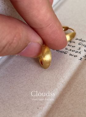 「金松针」金色S925纯银耳钉女小众设计感秋冬耳环