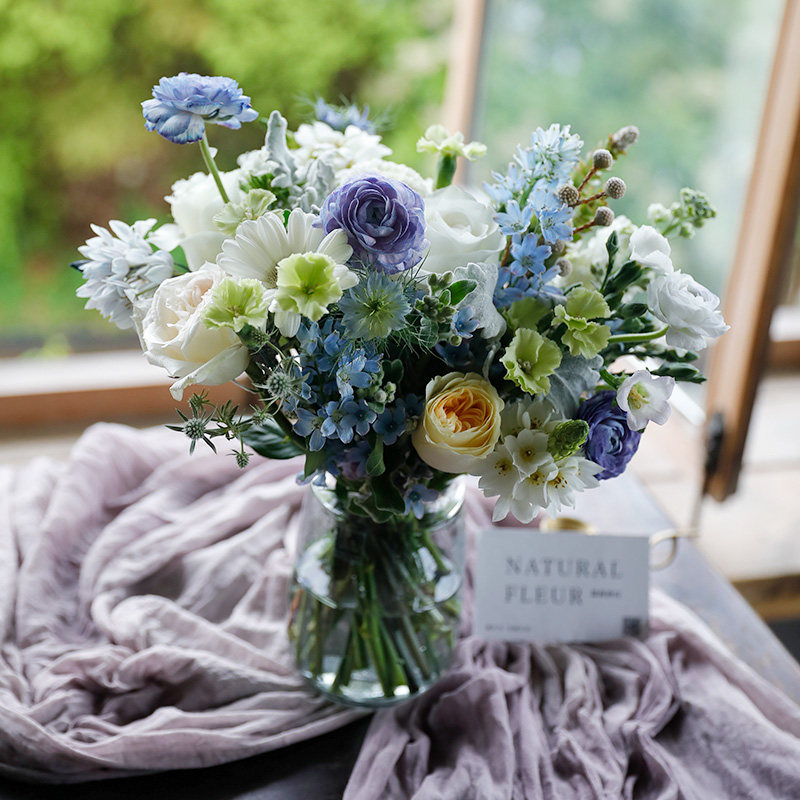 北京同城清单包月鲜花一周一花玫瑰花混搭鲜花速递送朋友思南香山