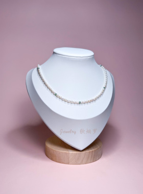 天然淡水小米珍珠项链ins锁骨链