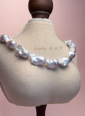 淡水珍珠强光巴洛克13-16项链