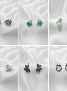 925纯银迷你耳钉通体纯银小巧精致防敏耳环养耳洞睡觉不用摘42005