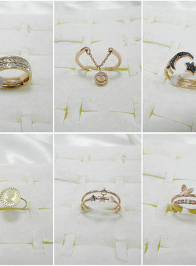 钛钢镀18k玫瑰金戒指洗手不用摘