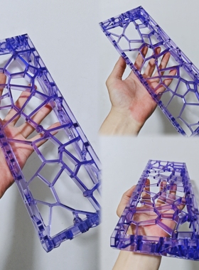 类holy外壳gh60孔位ww60透明镂空外壳适用wooting美加狮外壳改装