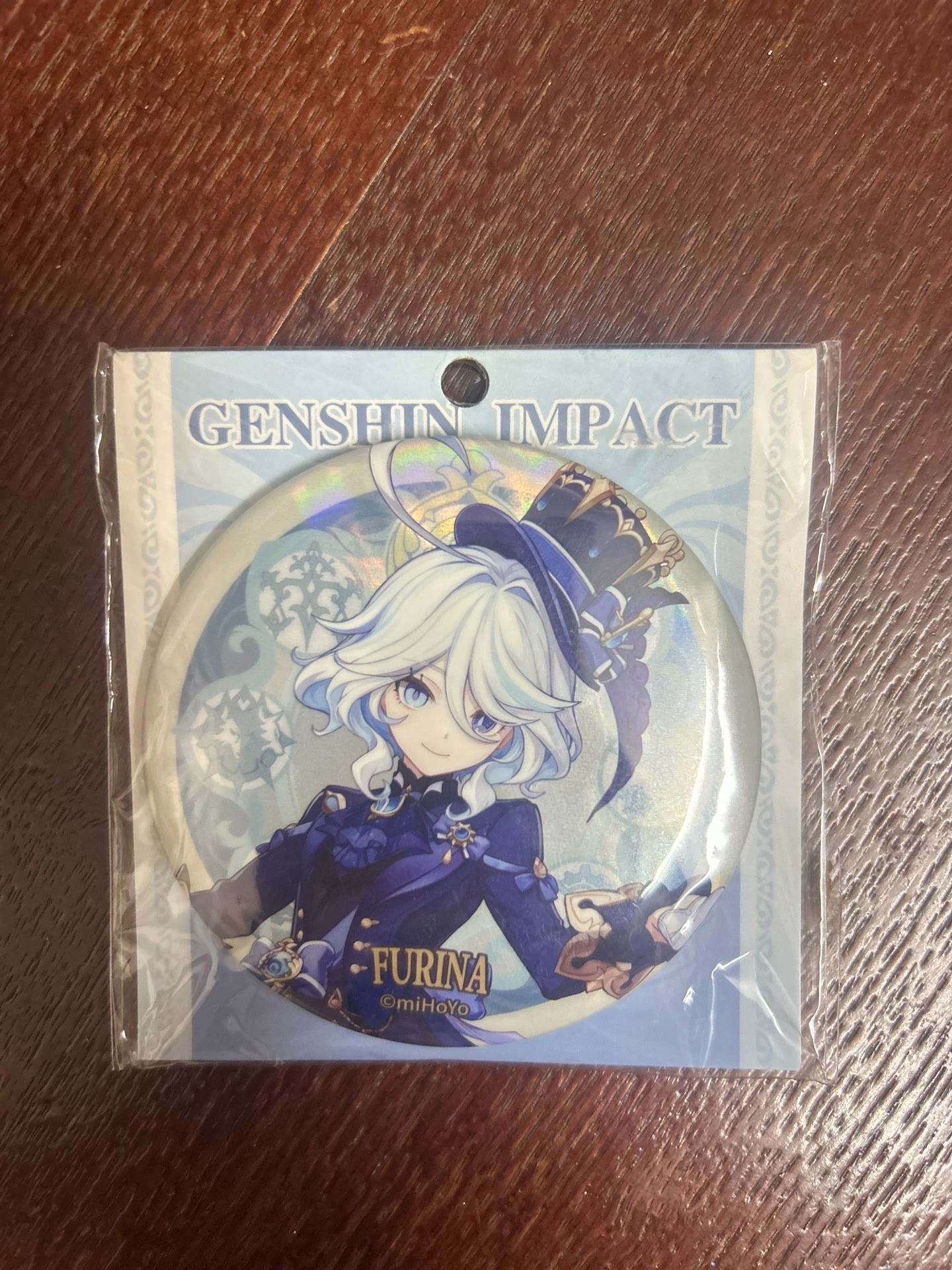 LIMITED - LAST ONE - Genshin Impact Furina Fontaine Badge Authentic Brand New - China Exclusive Anime Merch