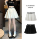 半身裙女春夏学院风白色2026新款 甜辣妹a字短裙百搭蓬蓬大摆伞裙