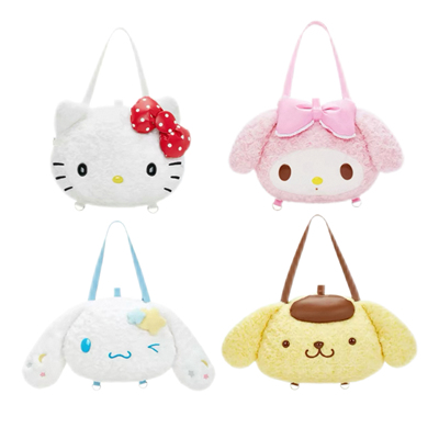 现货Sanrio三丽鸥 HelloKitty 布丁狗玉桂狗美乐蒂大脸包双肩包
