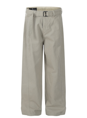 promiseme美式复古中性纯色解构设计高级感男式宽松牛仔长裤