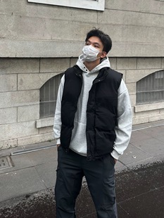 Promiseme美式坎肩棉服男女同款马甲衣服百搭休闲秋冬季外套