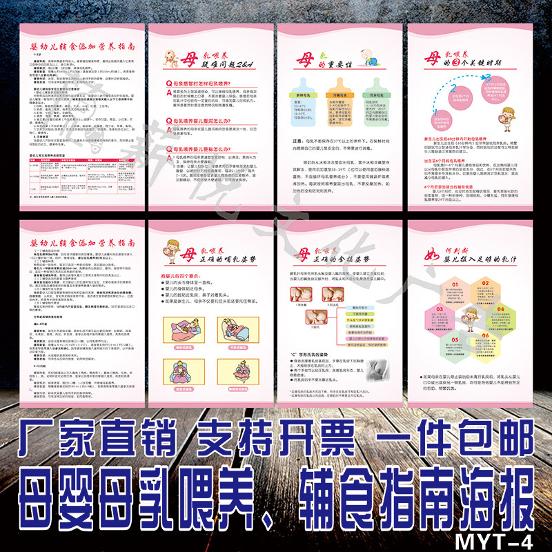 母婴室宣传画海报母乳喂养挂图