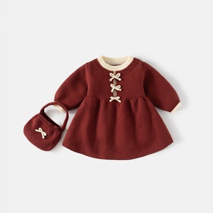 女童春秋季连衣裙2025新款宝宝中小童洋气123456岁礼服儿童公主裙