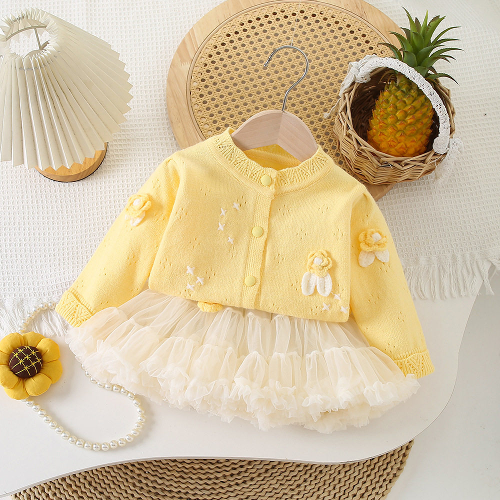 女童tutu裙春秋季新款针织儿童毛衣纱裙套装女孩两件套公主蓬蓬裙,童装/婴儿装/亲子装,套装,淘宝优惠券,粉丝福利购,淘宝优惠卷