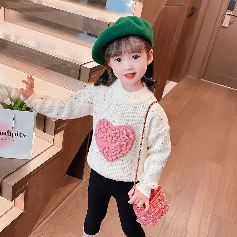 毛衣儿童上衣女宝宝冬季儿童线衣