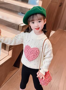 毛衣儿童上衣女宝宝冬季儿童线衣