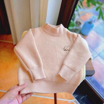 男女童123456岁宝宝一体绒打底衫