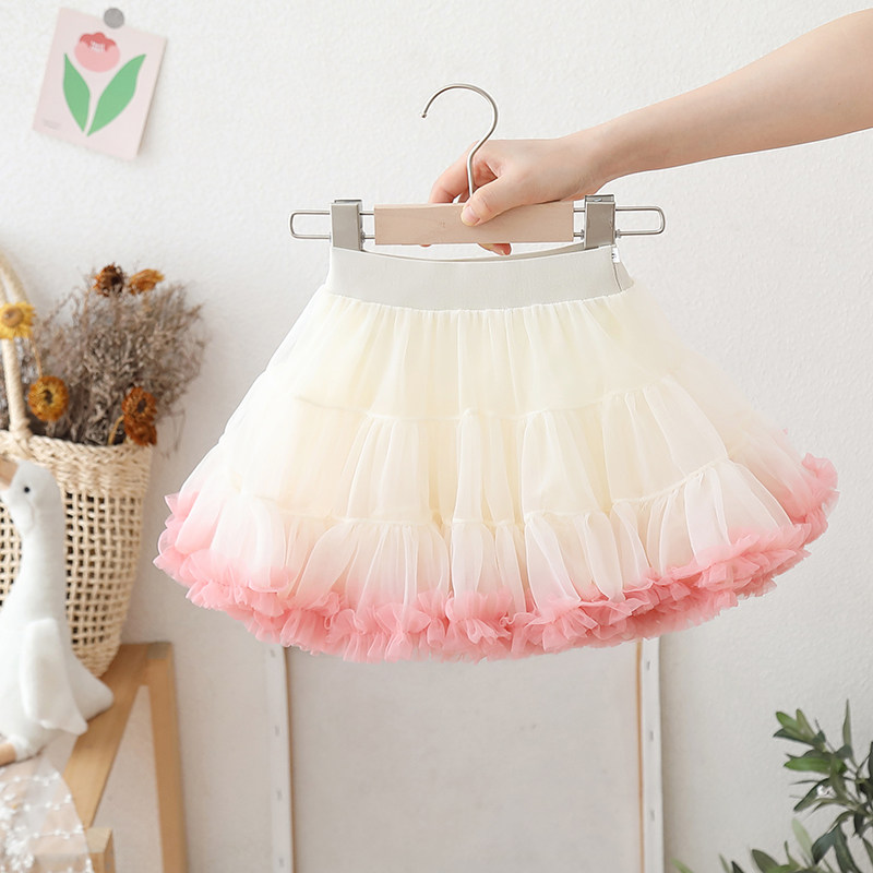 女童tutu裙春秋夏季新款宝宝网纱公主裙儿童半身裙女孩短裙蓬蓬裙