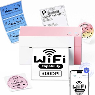 Phomemo 标签机 344热敏无线WiFi连接高清快递电子面单打印机条码