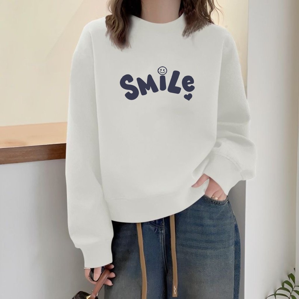 春秋新款高腰短款卫衣女韩版宽松学生秋无帽圆领长袖外套纯棉上衣