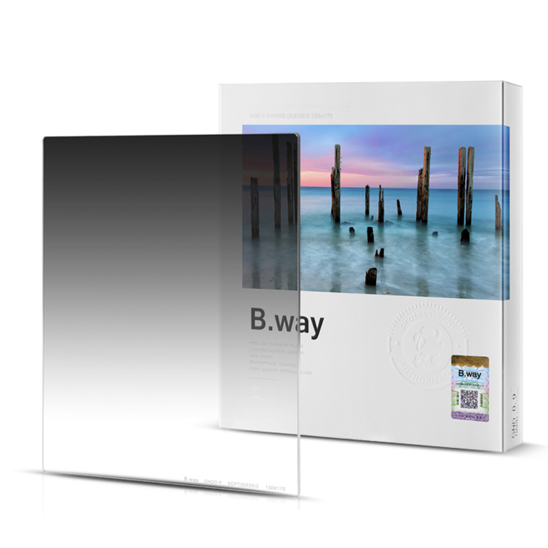 B.way/兰道150X170mm插片滤镜GND软/硬/反向方形灰渐变镜风光拍摄-封面