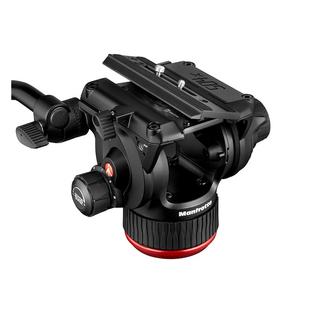 Manfrotto MVH504XAH单反微单相机稳定拍摄平底液压摄影摄像阻尼云台 曼富图