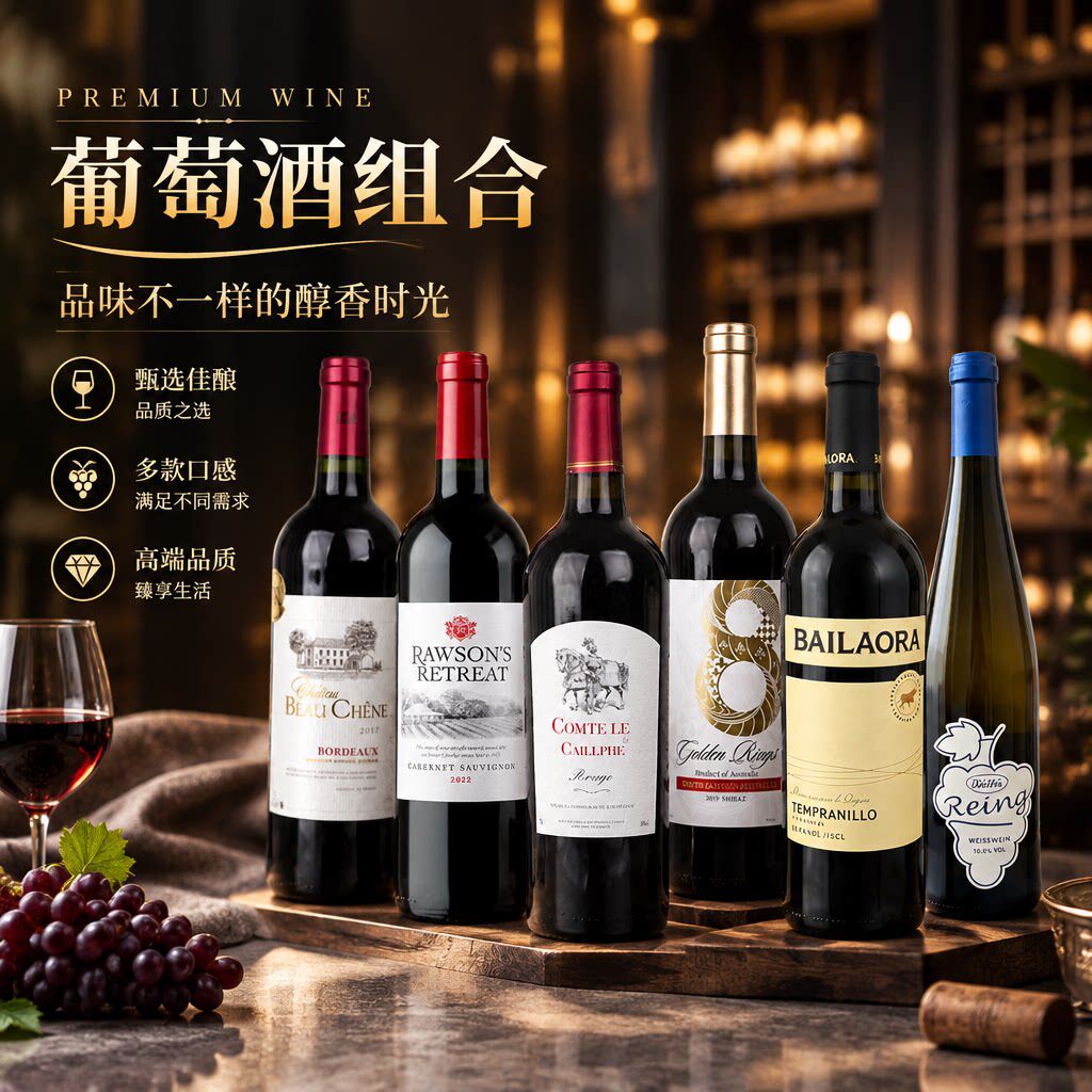 原瓶进口干红葡萄酒750ml库存捡漏红酒干白甜白特价临期红酒清仓