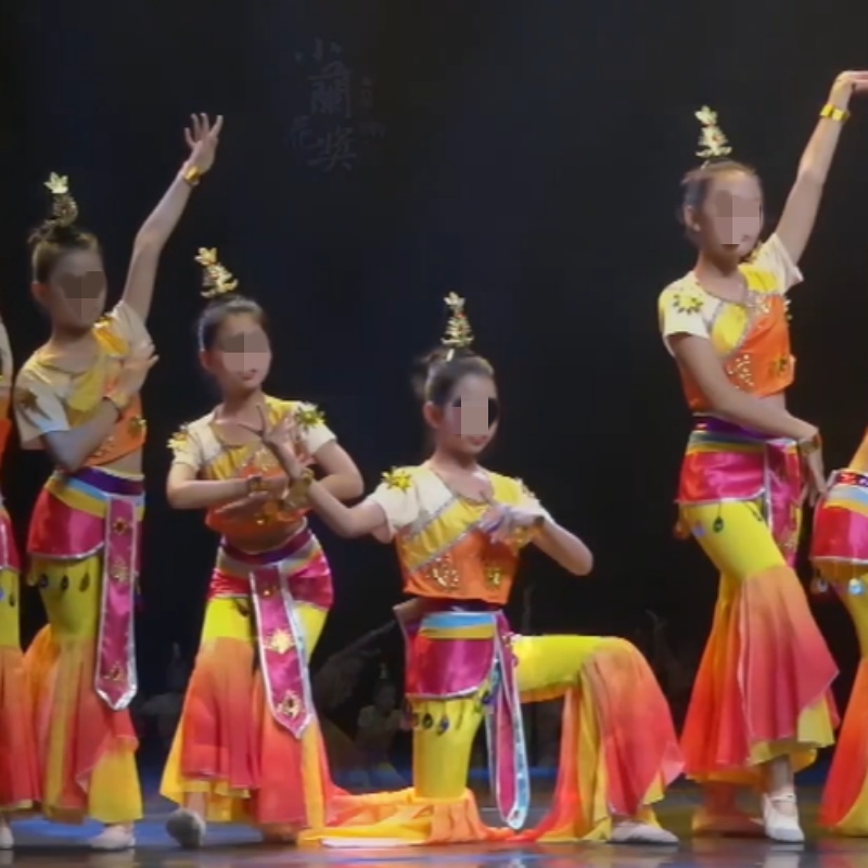 第八届小兰花奖女子群舞《乐舞敦煌》专业定制同款舞台演出表演服