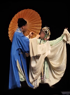 《耀雯踏伞》双人舞戏曲同款舞蹈演出表演服装专业定制