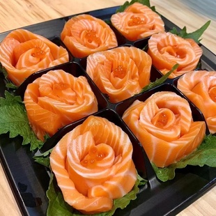 法罗三文鱼新鲜纯中段加鱼腩冰鲜即食婴儿辅食 当天现切非挪威