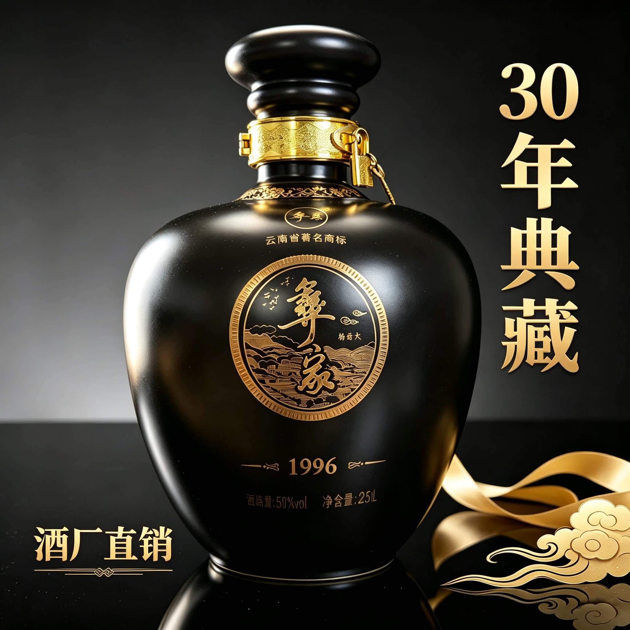 云南特产彝家收藏级白酒30年陈酿2500ml X1坛