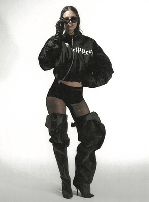 ALICE HOLLYWOOD ILOVESTRIPPERS T-SHIRT BOMBER JACKET夹克
