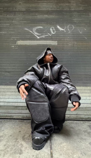 25SS意大利手工制皮长裤 MISERE MOTO LEATHER MODERNE