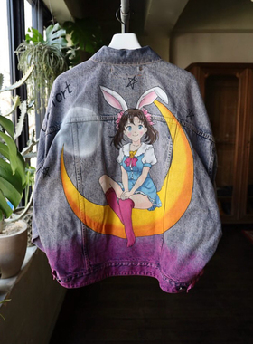doublet 25SS ANIME HAND-PAINTINGDENIM JACKET漫画手绘牛仔夹克