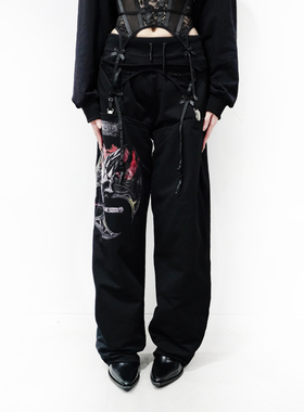 NAMILIA LINGERIE SWEATPANTS CHAPS拼接运动裤