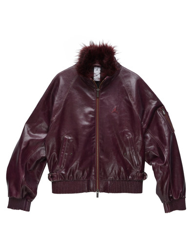 MOWALOLA x JORDAN LEATHER JACKET联名皮夹克