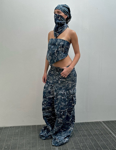 YOUTH OF PARIS Double US Navy Pants拼接美军迷彩长裤