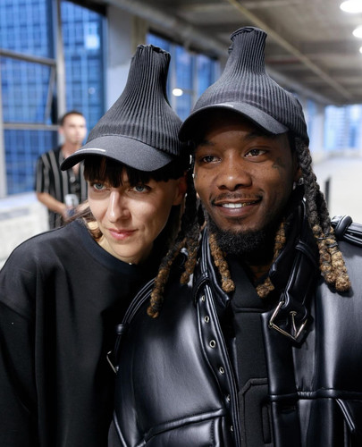 melitta baumeister PLEATED CAP SS25秀款限定褶皱堆堆抽绳帽子